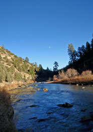 Moonrise NM River