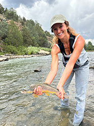 Brown Trout Lady Angler