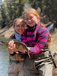 Mother and Daughter Rainbow Trout