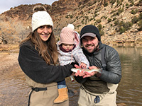 Family Photo Rainbow Trout