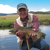Large Trout Eat Hopper Patterns in the Summer - Nice!